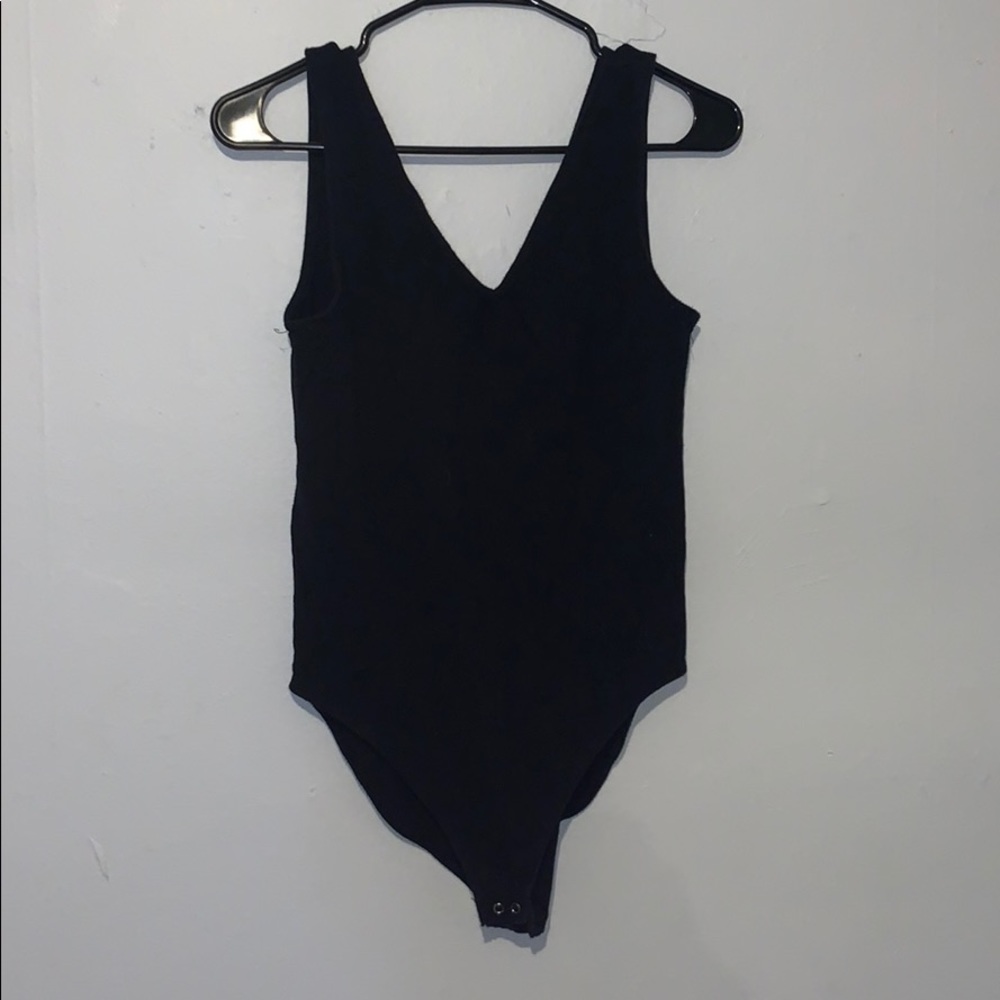 V neck body suit